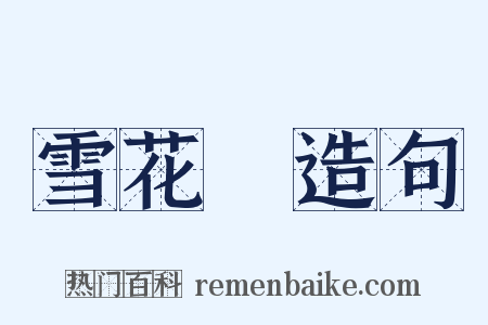 雪花銀造句是什么意思的图片